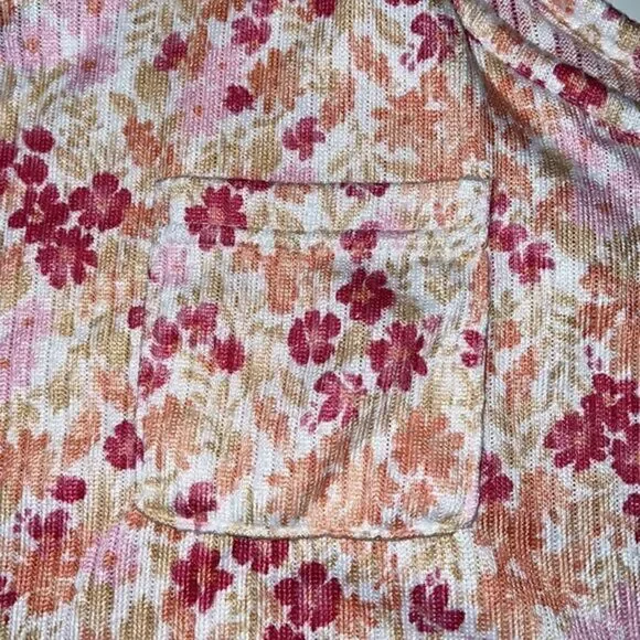 Laura Ashley Floral Pink, Yellow, Orange Print Tank Top & Short Set Pajamas Sz M - Picture 9 of 14